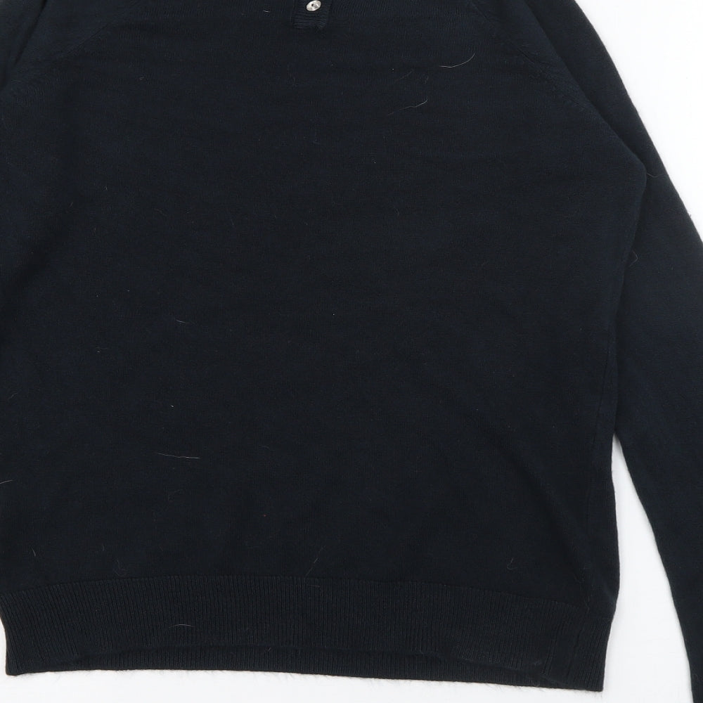 Primark Womens Blue Round Neck  Acrylic Pullover Jumper Size 10