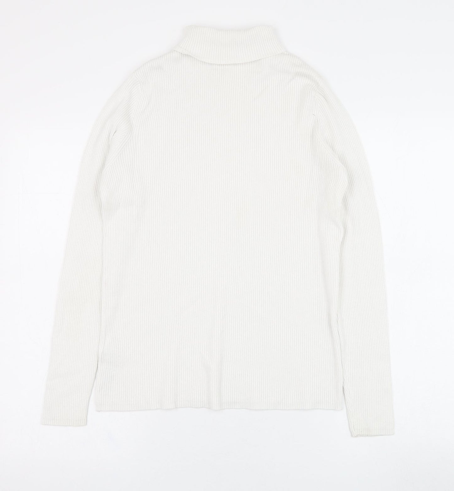 Marks and Spencer Womens Ivory  Viscose Pullover Sweatshirt Size 16  Pullover