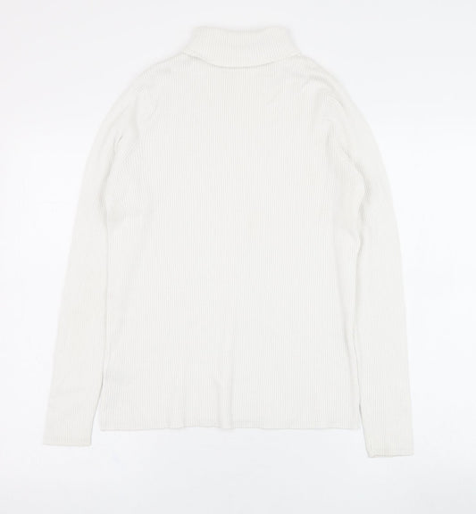 Marks and Spencer Womens Ivory  Viscose Pullover Sweatshirt Size 16  Pullover