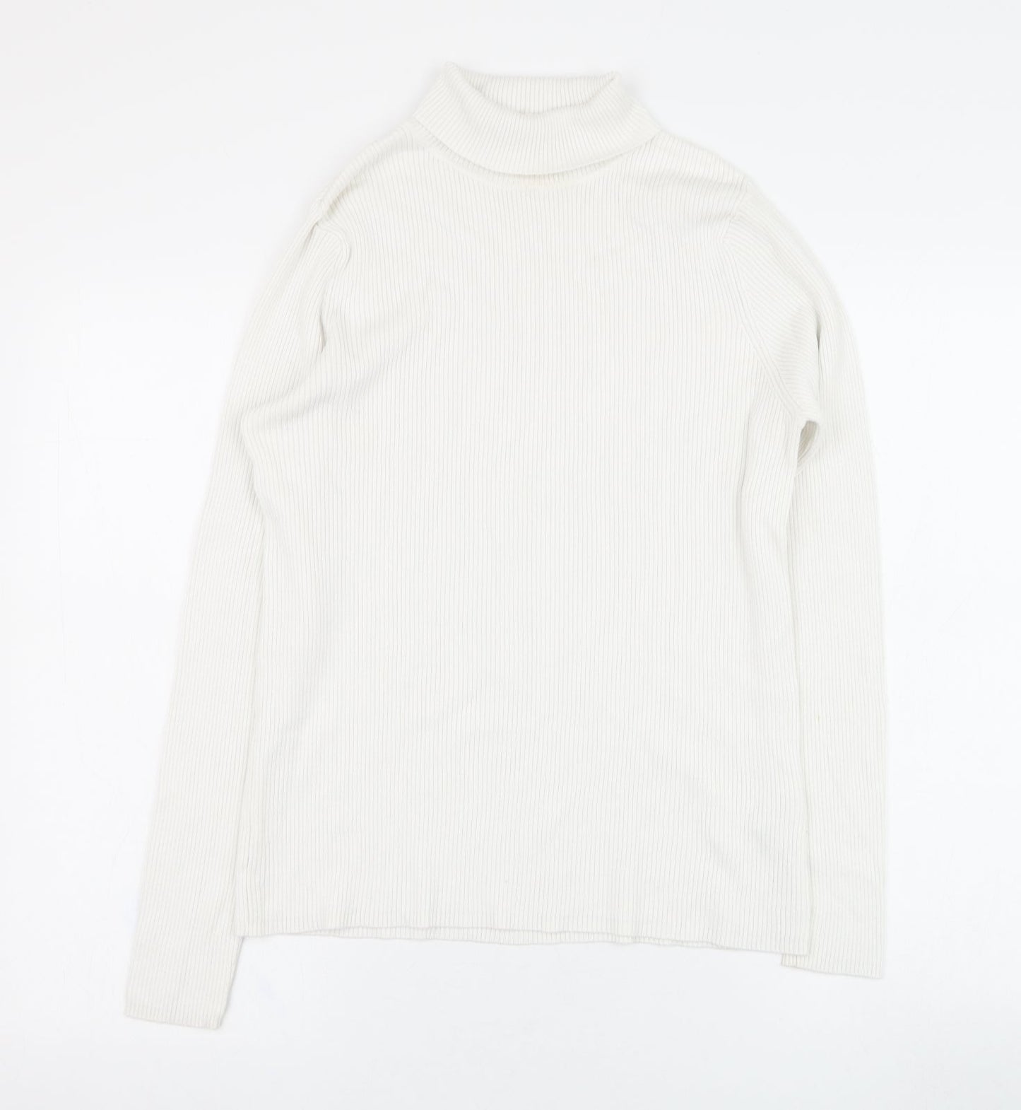 Marks and Spencer Womens Ivory  Viscose Pullover Sweatshirt Size 16  Pullover