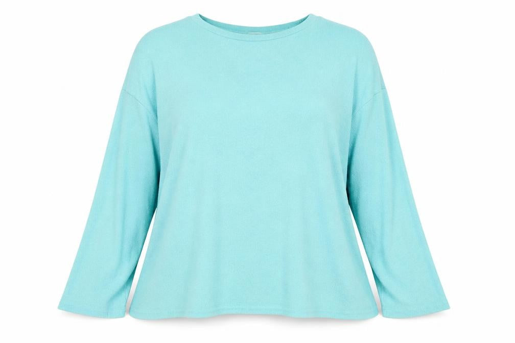 River Island Womens Blue  Viscose Pullover Sweatshirt Size 10  Pullover