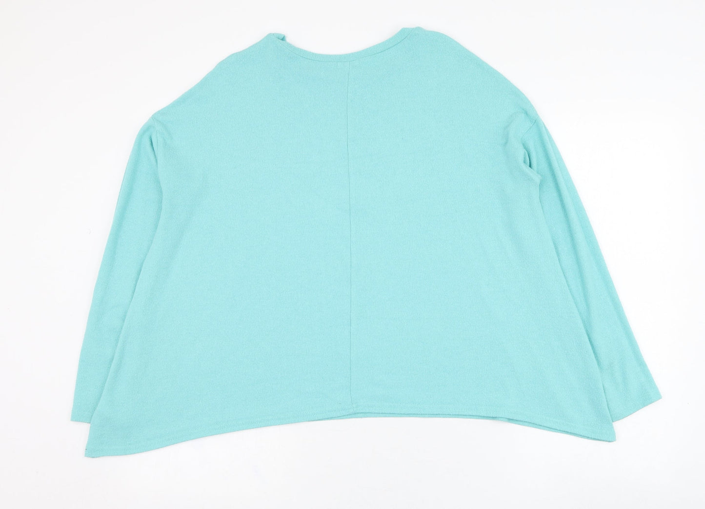 River Island Womens Blue  Viscose Pullover Sweatshirt Size 10  Pullover