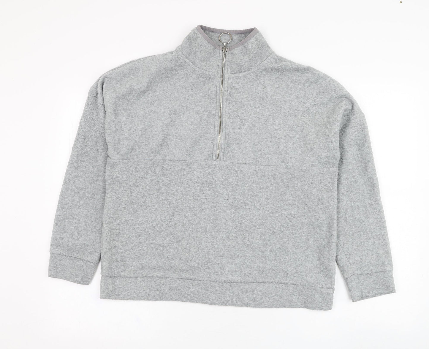 Primark Womens Grey  Polyester Pullover Sweatshirt Size 10  Pullover - Fleece