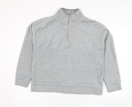 Primark Womens Grey  Polyester Pullover Sweatshirt Size 10  Pullover - Fleece