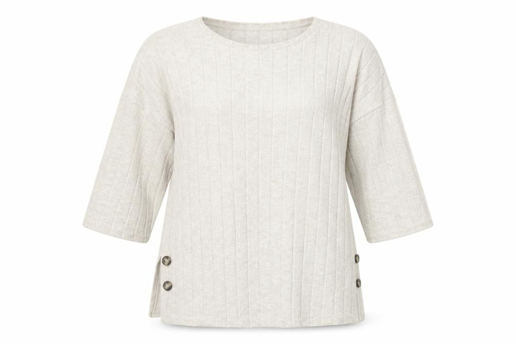 F&F Womens Beige Round Neck  Polyester Pullover Jumper Size 10