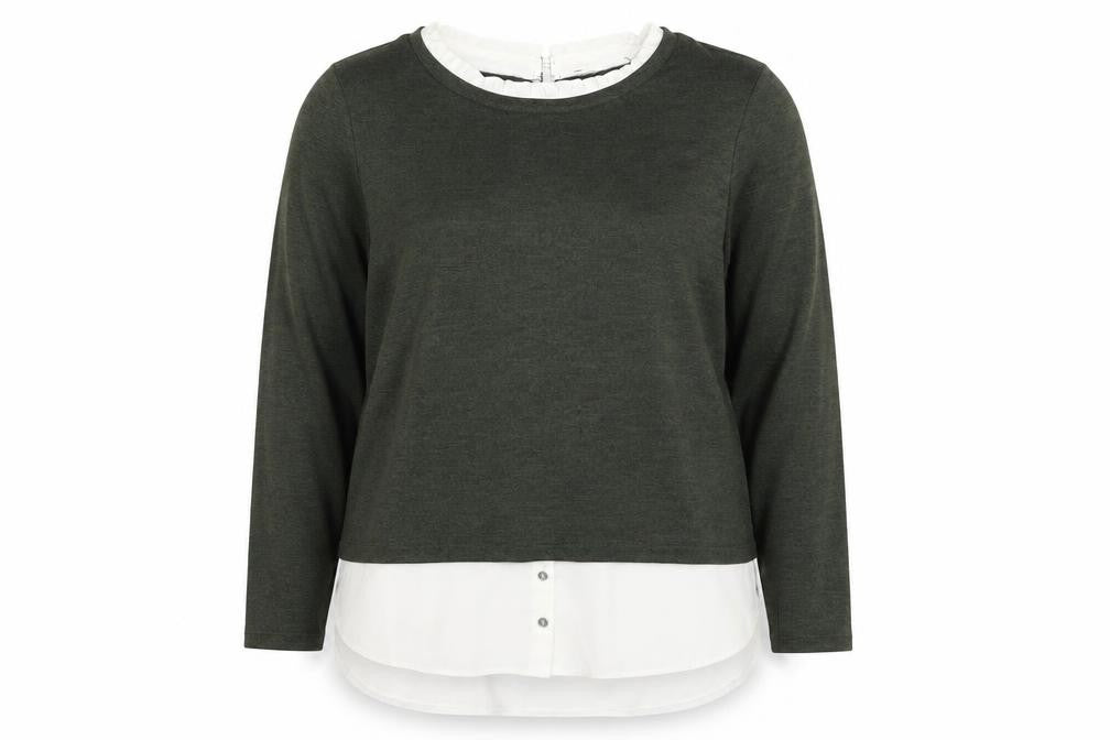 Dorothy Perkins Womens Green Collared  Polyester Pullover Jumper Size 14