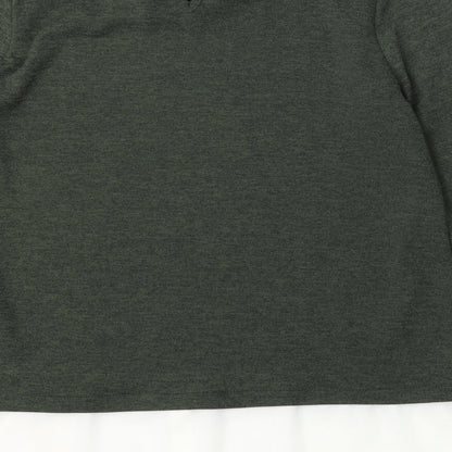 Dorothy Perkins Womens Green Collared  Polyester Pullover Jumper Size 14