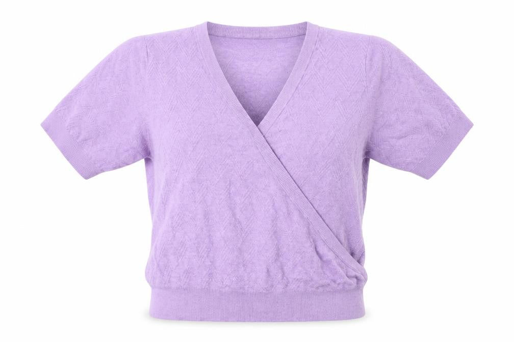 Marks & Spencer Womens Purple V-Neck  Viscose Pullover Jumper Size L