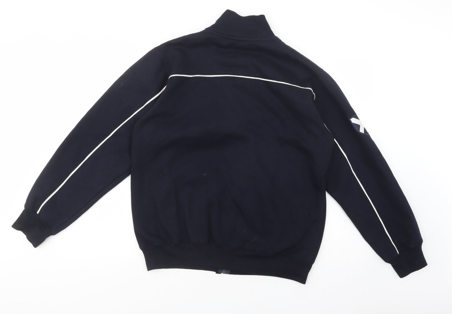 Scotland Clothing Mens Blue  Cotton Full Zip Sweatshirt Size M   - Scotland