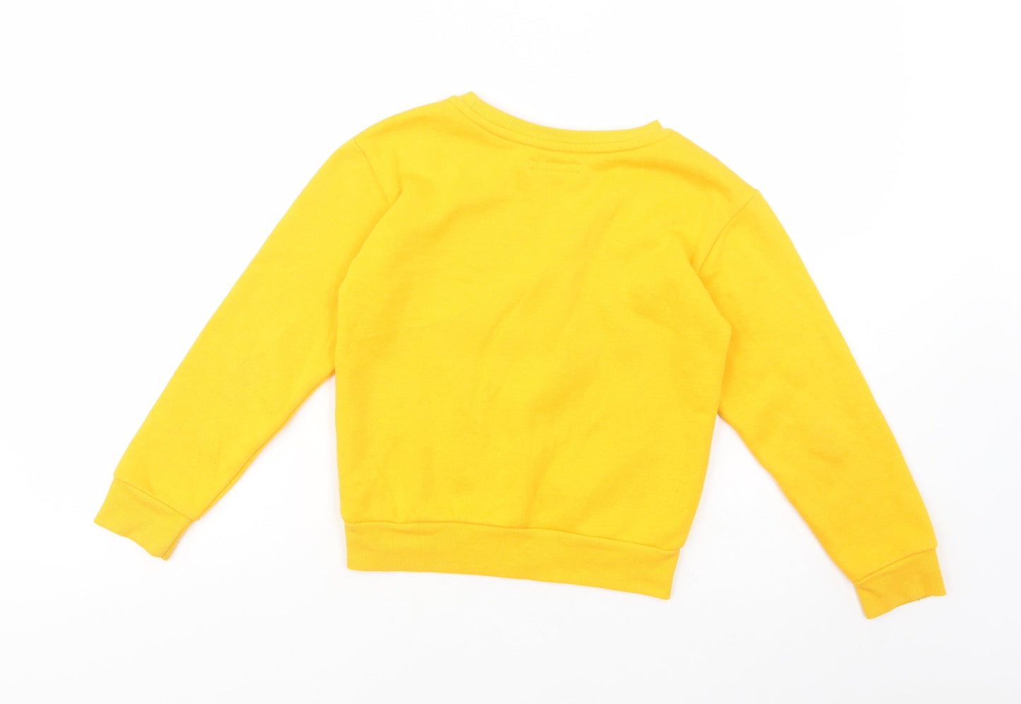 Primark Girls Yellow  Polyester Pullover Sweatshirt Size 9-10 Years  Pullover - NYC