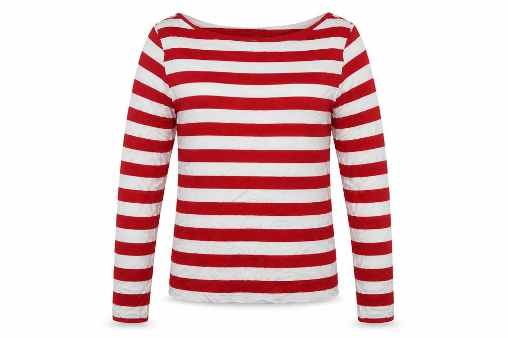 Limited Collection  Womens Multicoloured Scoop Neck Striped Polyester Pullover Jumper Size 14