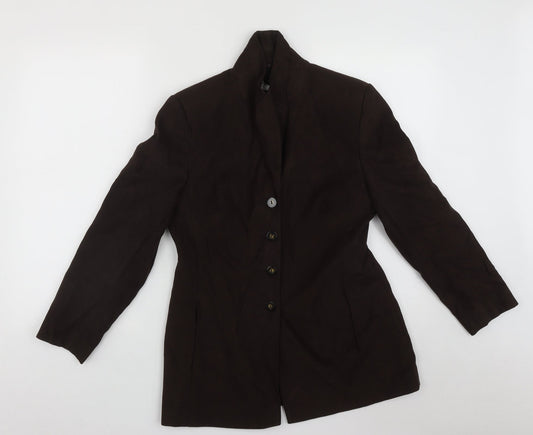 Preworn Womens Brown   Jacket  Size 10  Button