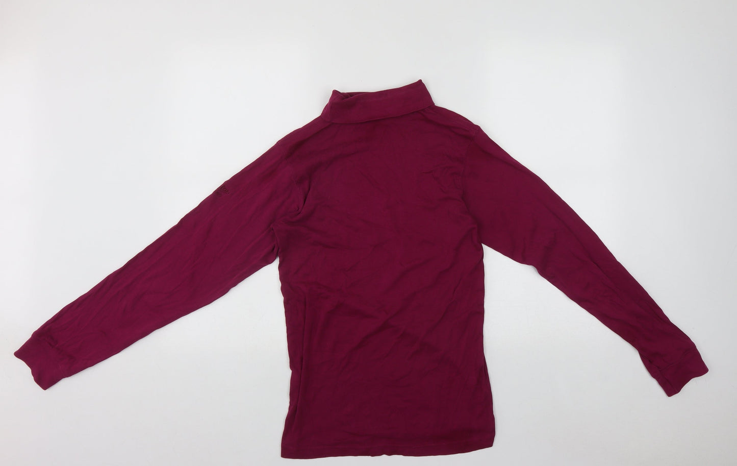 Cotton Traders Womens Purple Roll Neck  Polyester Pullover Jumper Size M