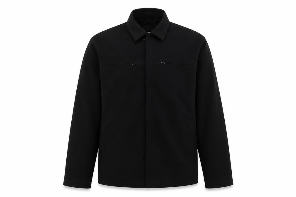 Jonathon Adams Mens Black   Overcoat Coat Size M  Zip