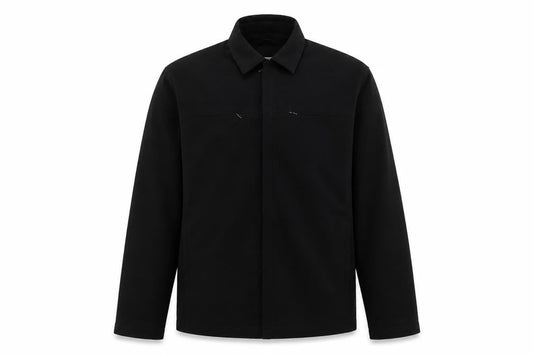 Jonathon Adams Mens Black   Overcoat Coat Size M  Zip