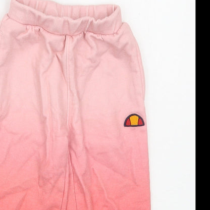Ellesse Girls Pink  Polyester Jogger Trousers Size 12-18 Months
