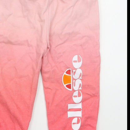Ellesse Girls Pink  Polyester Jogger Trousers Size 12-18 Months