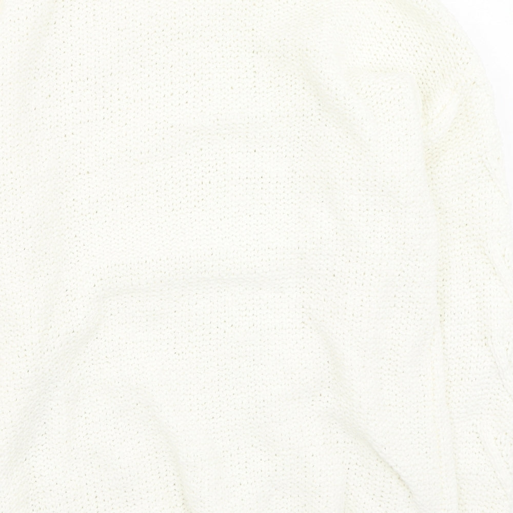 Primark  Womens Beige Round Neck  Polyester Pullover Jumper Size S