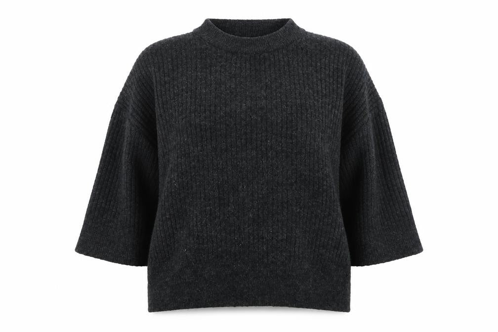 H&M Womens Grey Round Neck  Polyester Pullover Jumper Size L