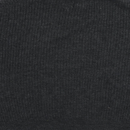 H&M Womens Grey Round Neck  Polyester Pullover Jumper Size L