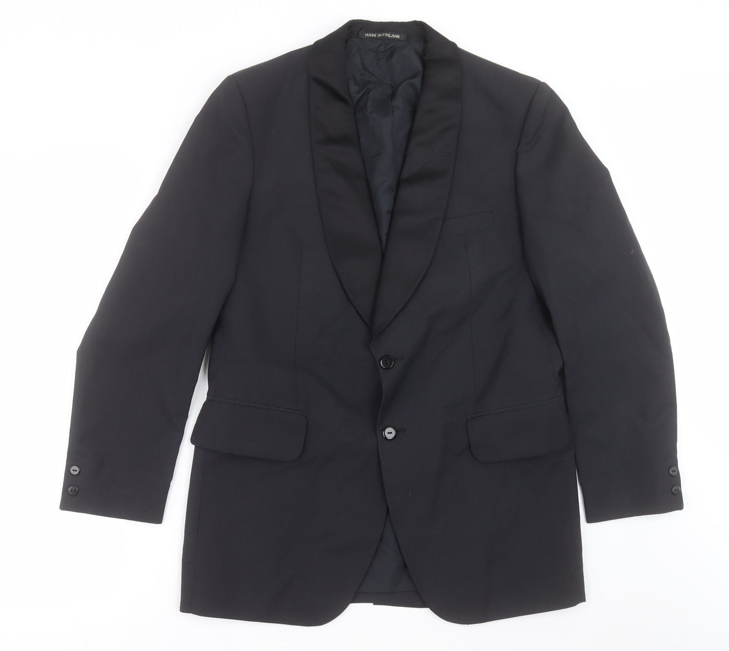 Burton Mens Black  Polyethylene Jacket Suit Jacket Size 38