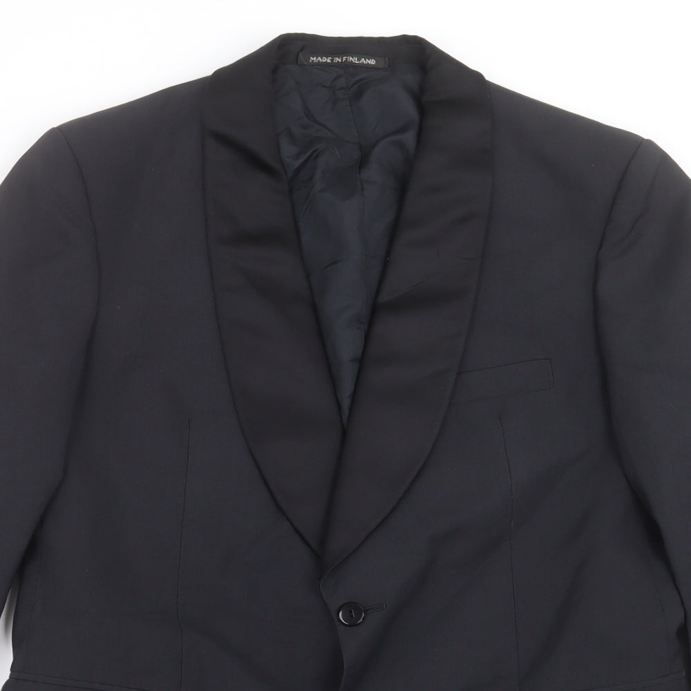 Burton Mens Black  Polyethylene Jacket Suit Jacket Size 38