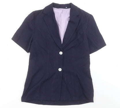 Dorothy Perkins Womens Blue   Jacket Blazer Size 12  Button