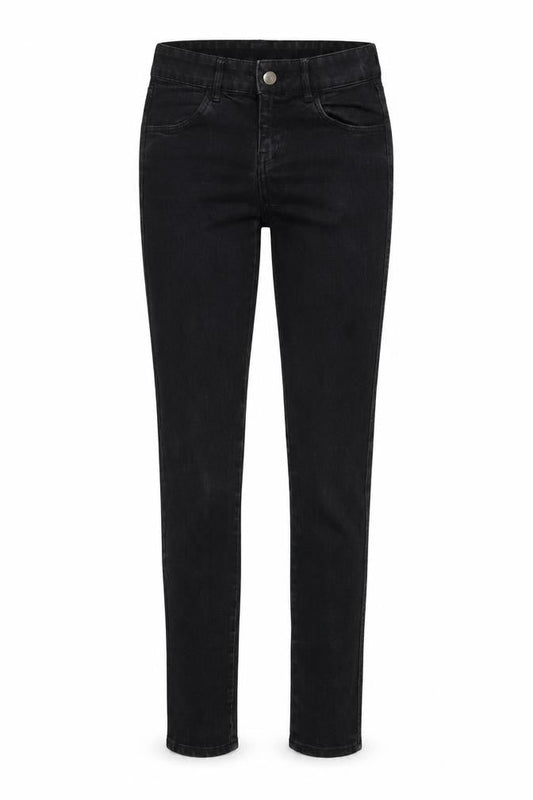 H&M Womens Black  Cotton Skinny Jeans Size 8 L32 in Regular Button
