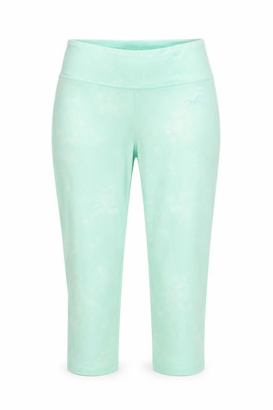 Hollister Womens Green  Polyester Cropped Leggings Size XS L21 in Regular  - Tie Dye