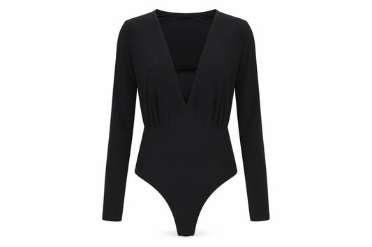 I Saw It Firest Womens Black  Polyester Bodysuit One-Piece Size 8  Snap