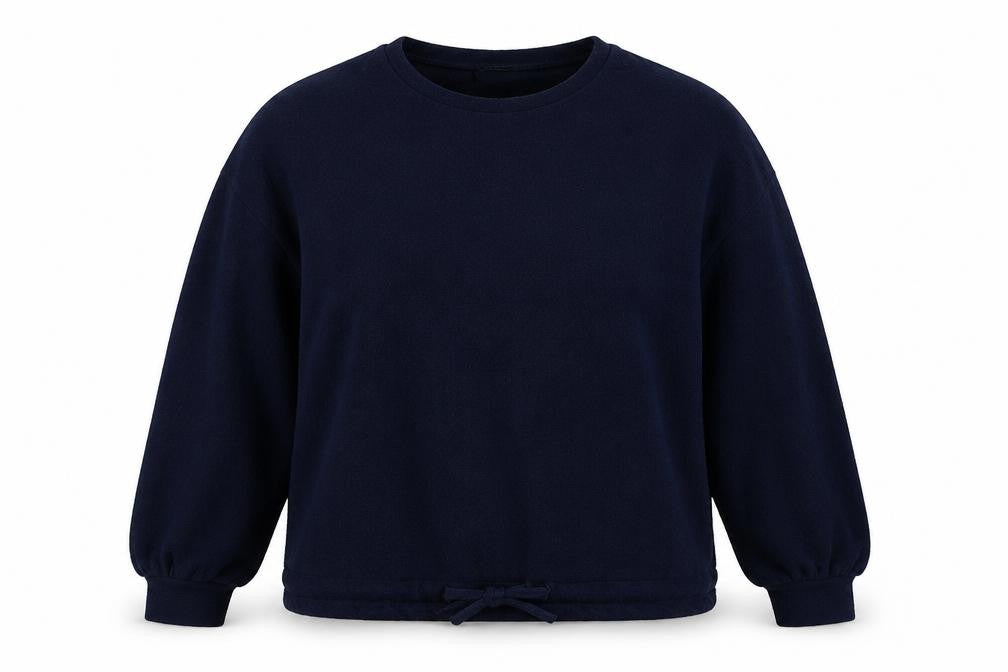 Papaya Womens Blue  Polyester Pullover Sweatshirt Size M  Pullover - Tie