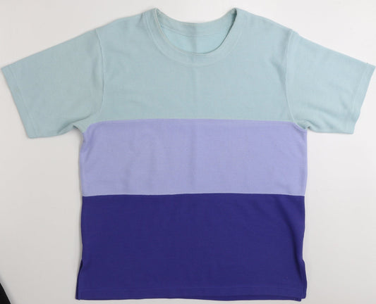 Preworn Womens Multicoloured Colourblock Polyester Pullover Sweatshirt Size M  Pullover - Size M-L