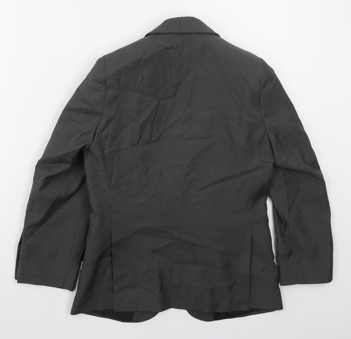 BHS Boys Grey   Jacket  Size 8 Years  Button