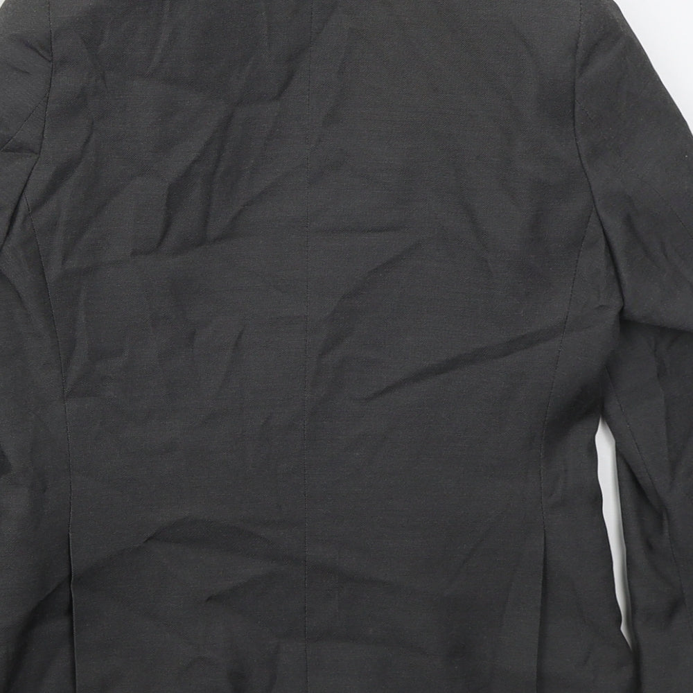 BHS Boys Grey   Jacket  Size 8 Years  Button