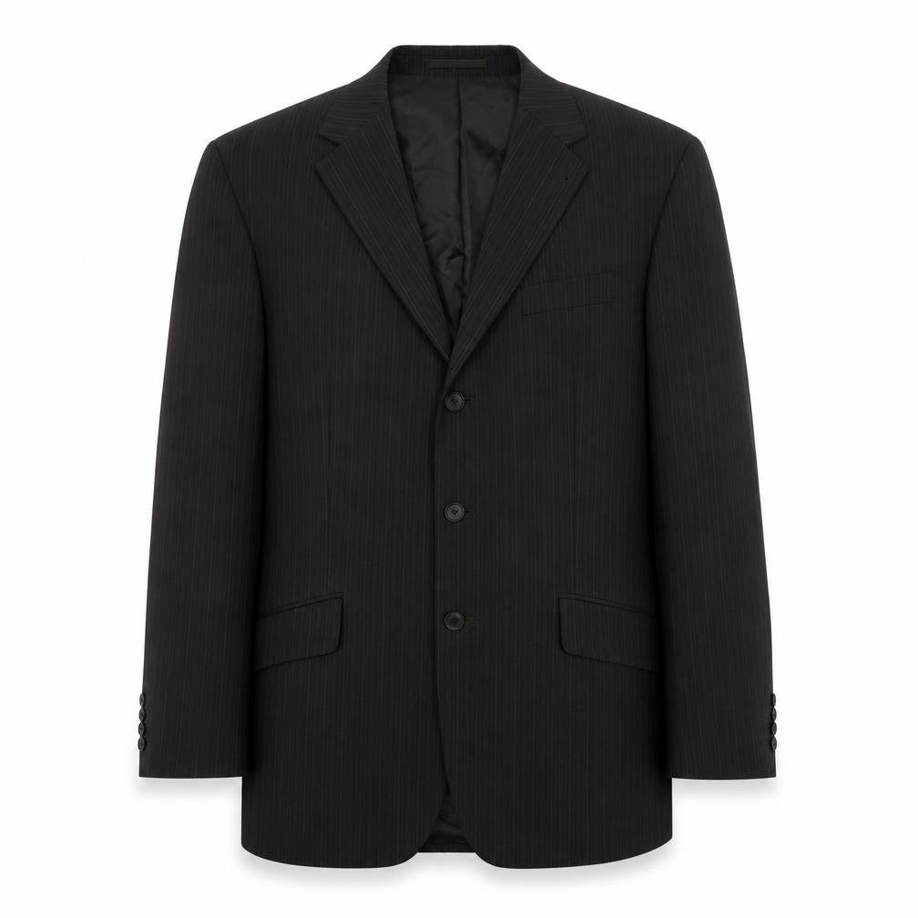 NEXT Mens Grey Striped Wool Jacket Suit Jacket Size 44