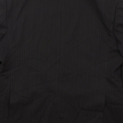 Next Mens Grey Striped Wool Jacket Suit Jacket Size 44