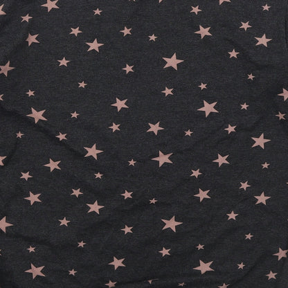 H&M Womens Green  Cotton Pullover Sweatshirt Size S  Pullover - Stars