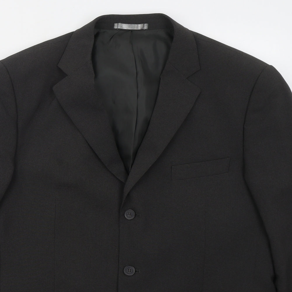 Matalan Mens Grey  Polyester Jacket Suit Jacket Size 42