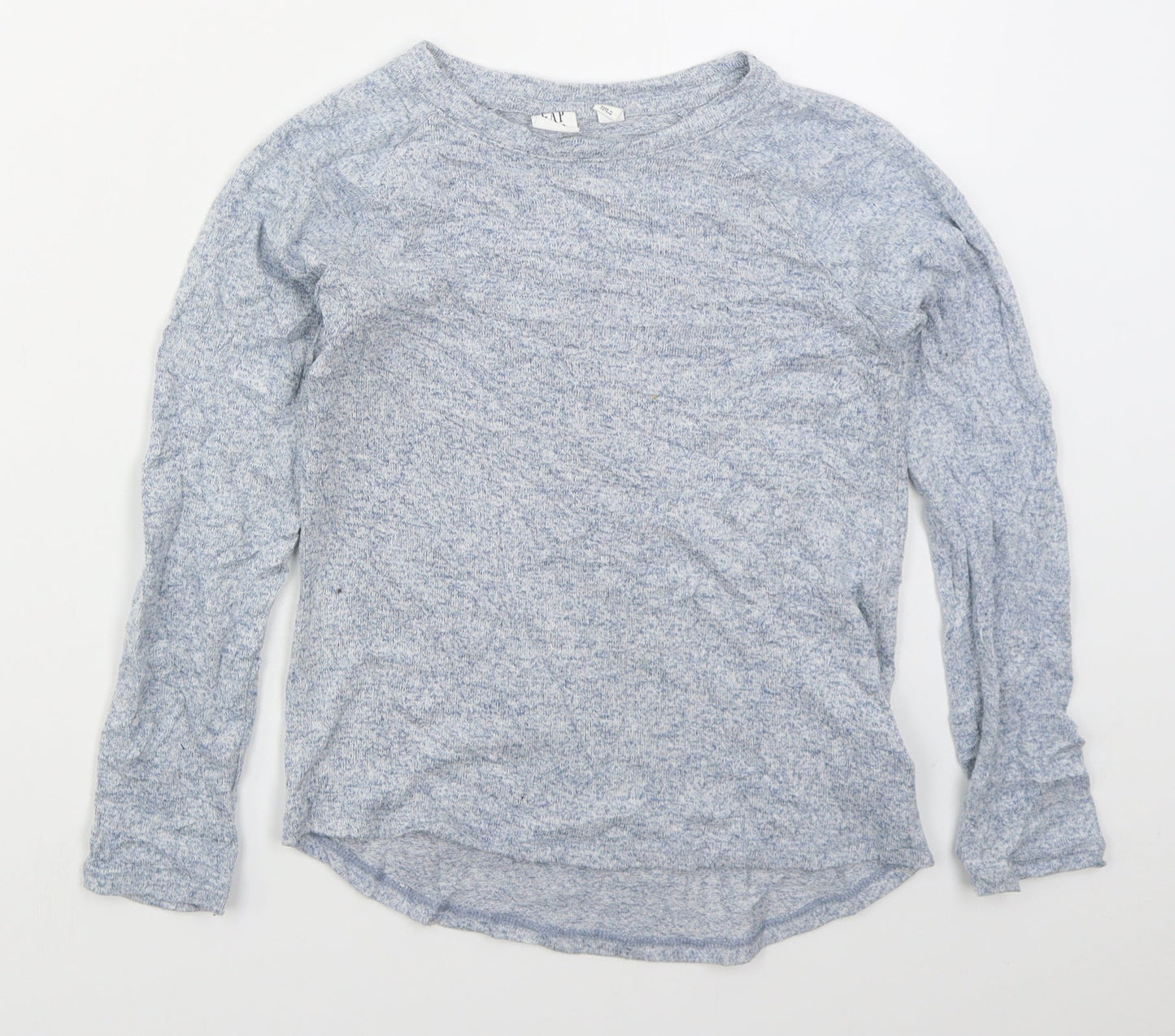 Gap Girls Blue Crew Neck  Viscose Pullover Jumper Size M  Pullover