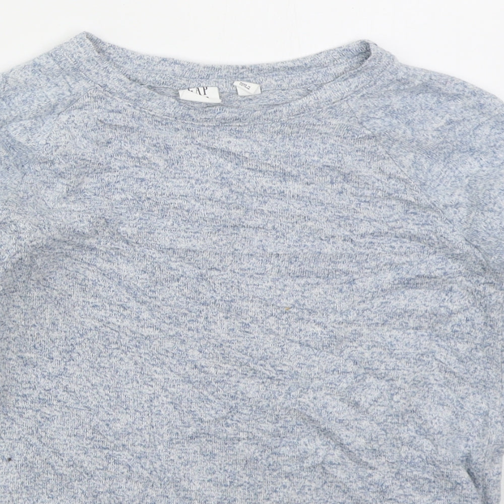 Gap Girls Blue Crew Neck  Viscose Pullover Jumper Size M  Pullover