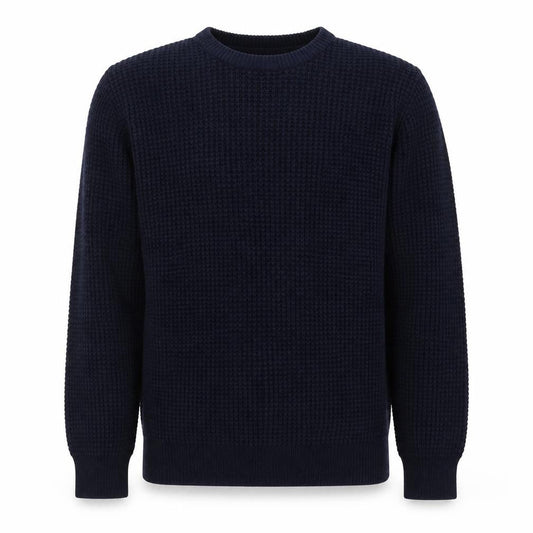 Brave Soul Mens Blue Round Neck  Acrylic Pullover Jumper Size M