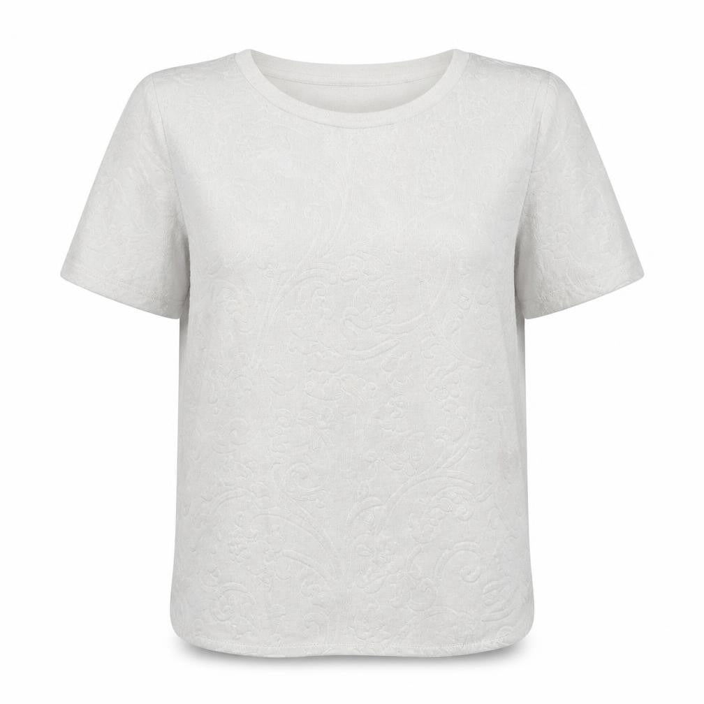 NEXT Womens White Crew Neck  Polyester Pullover Jumper Size 10