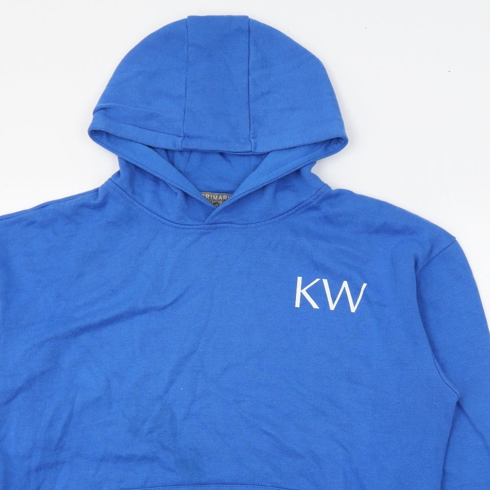 Primark Mens Blue  Cotton Pullover Hoodie Size L