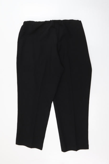 Preloved Classic Womens Black  Polyester Trousers  Size 18 L24 in Regular - Back