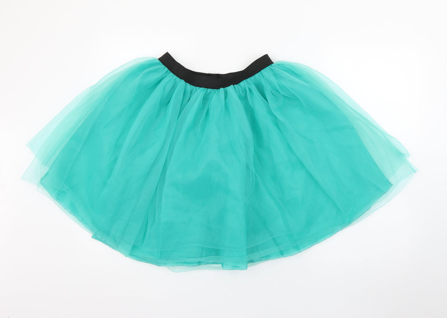 Preworn Womens Green  Polyester Tutu Skirt Size L