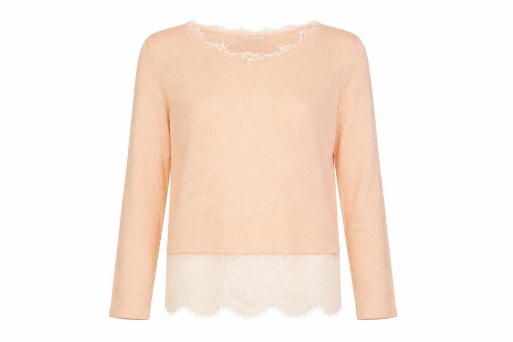 Swan Womens Pink Round Neck  Polyester Pullover Jumper Size S