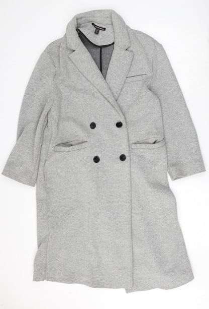 Preloved TRF Outerwear Womens Grey   Jacket  Size S  Button - Front