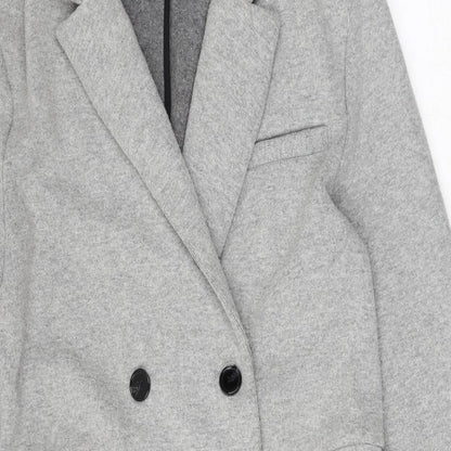 Preloved TRF Outerwear Womens Grey   Jacket  Size S  Button - Detail