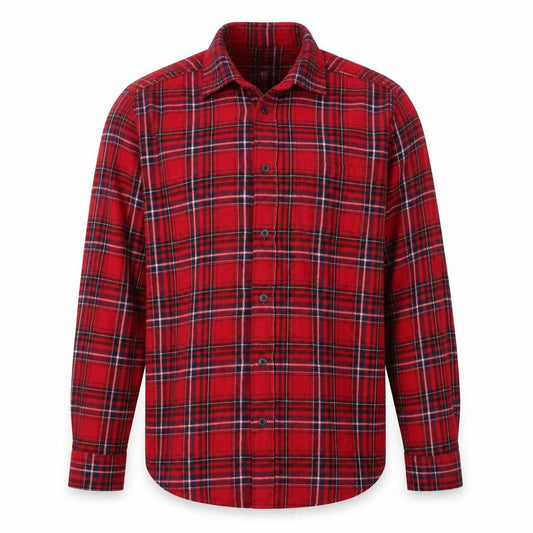 Cedarwood State Mens Red Check Cotton Button-Up Size XS Collared Button