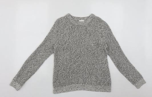 H&M Womens Multicoloured Round Neck  Acrylic Pullover Jumper Size M